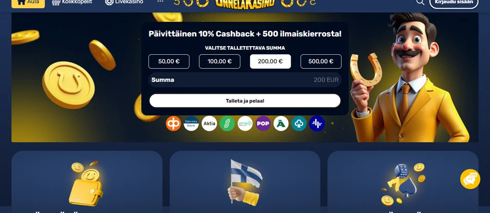 Lunasta Onnela Casino bonus